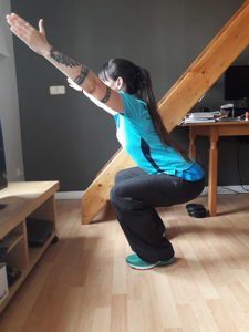rutina facil de gluteos sentadilla
